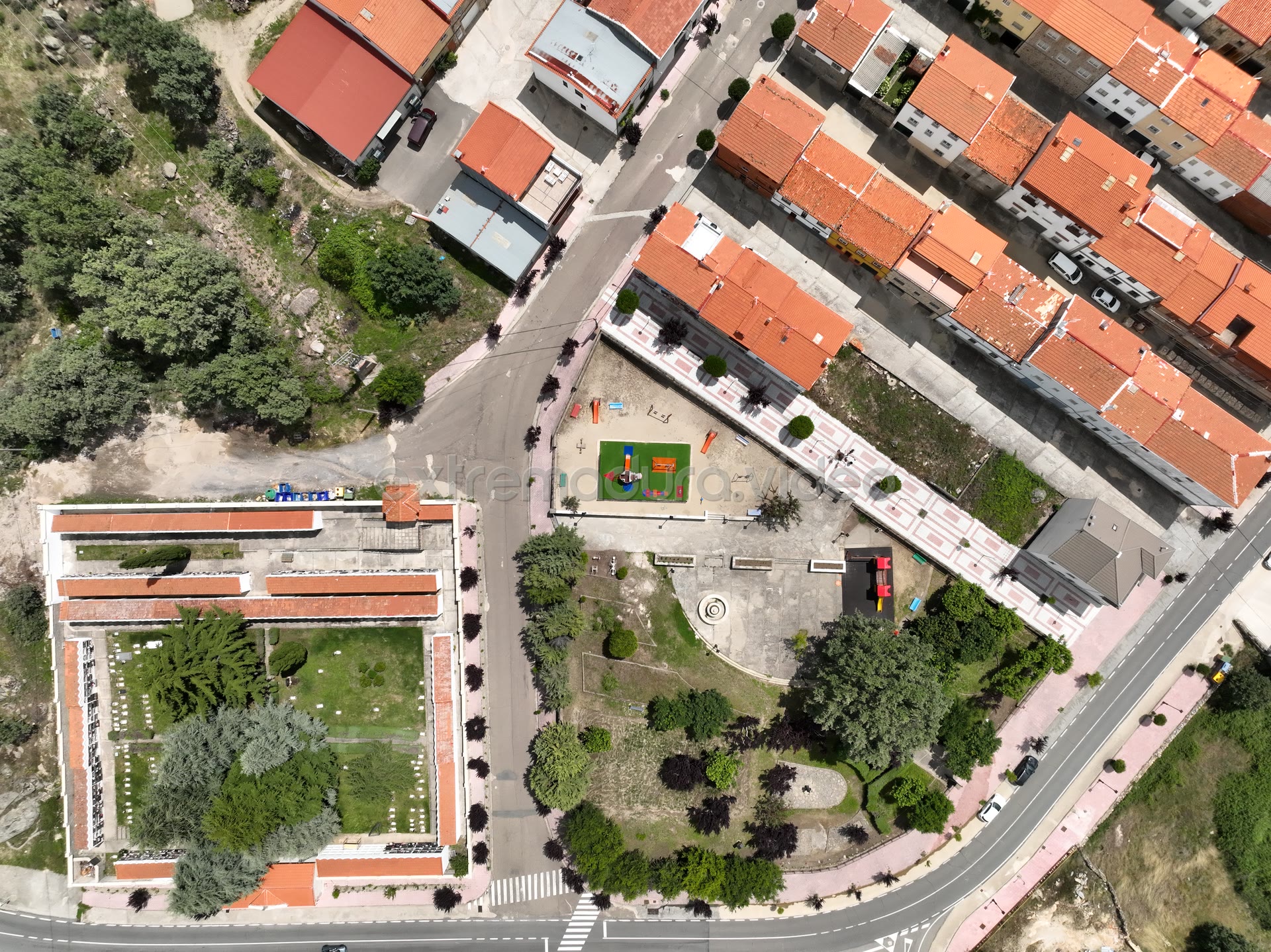 Piornal, calles y tejados – foto cenital