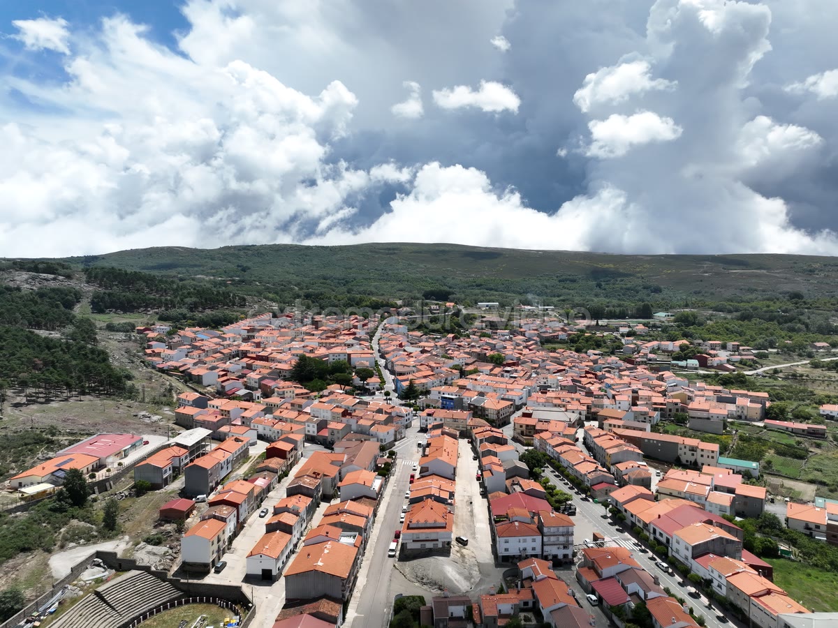 Piornal, el pueblo más alto de Extremadura – foto aérea
