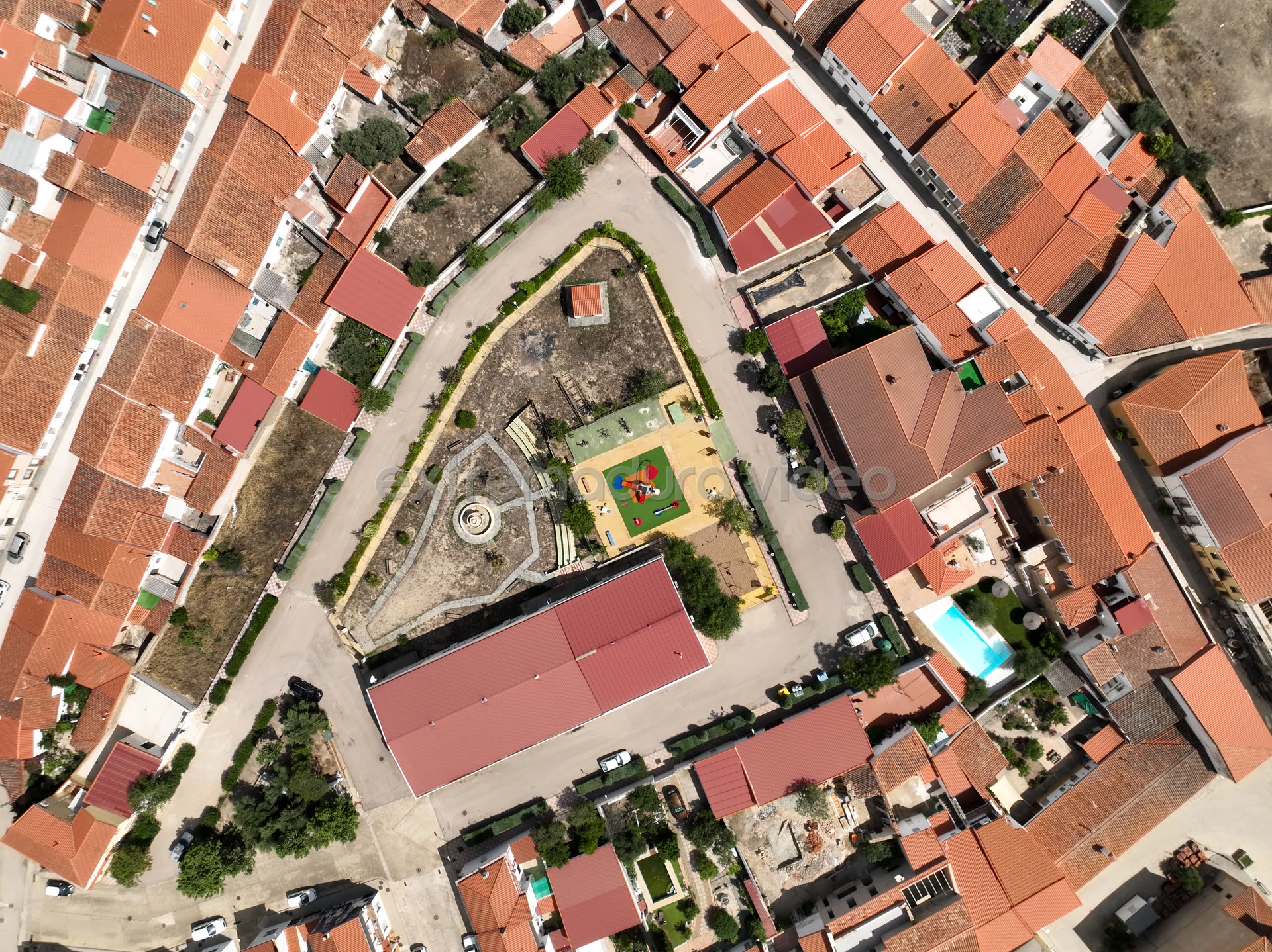 Salorino, casco urbano – foto cenital