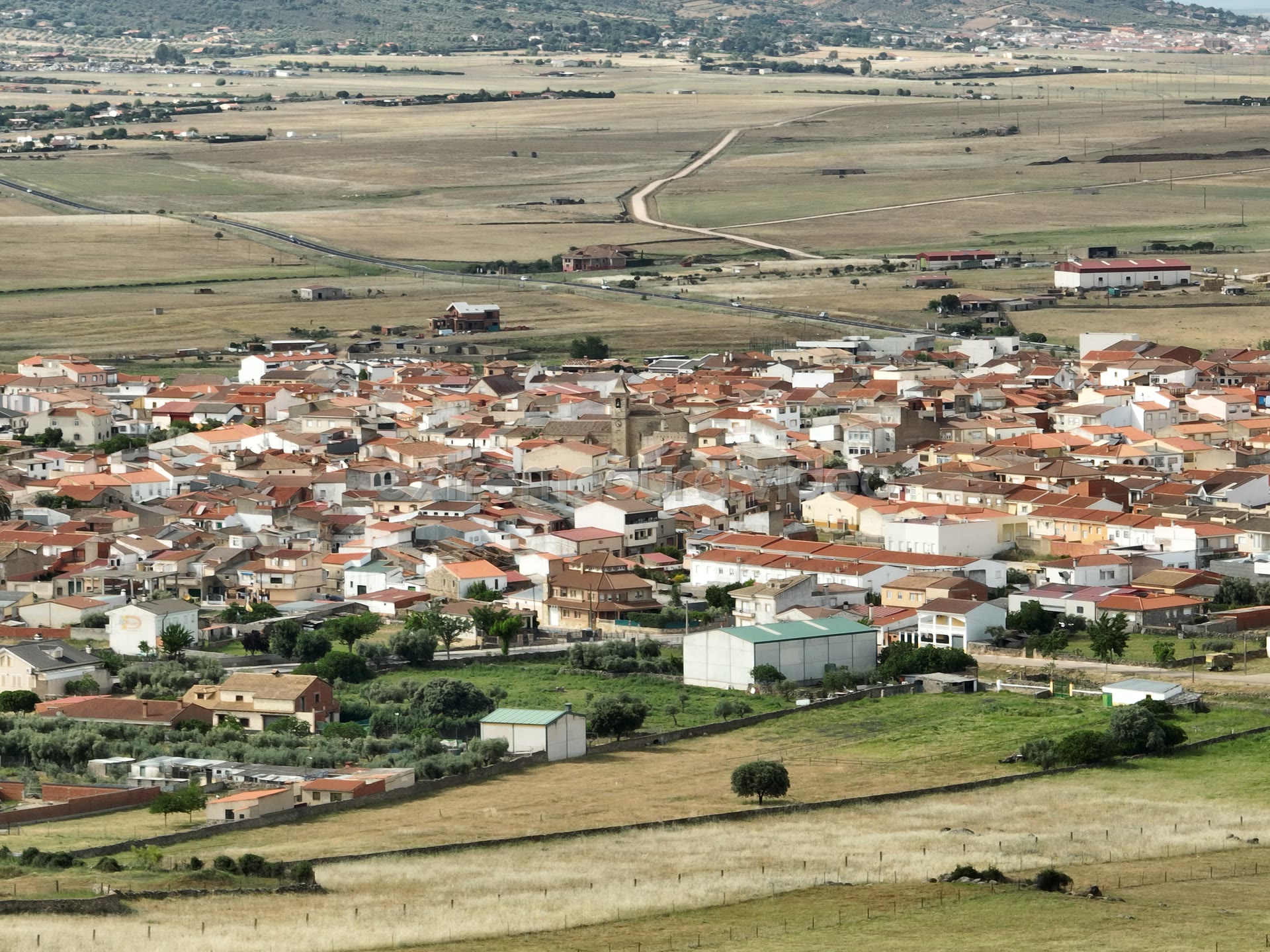 Torreorgaz, caserío y huertos – foto aérea